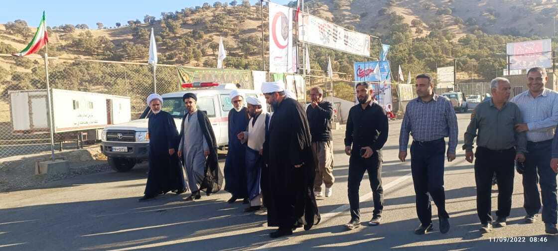 حضور پرشور زائران اهل تسنن و تشیع در مرز باشماق مریوان