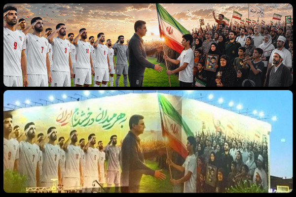 جدیدترین دیوارنگاره میدان انقلاب تهران رونمایی شد