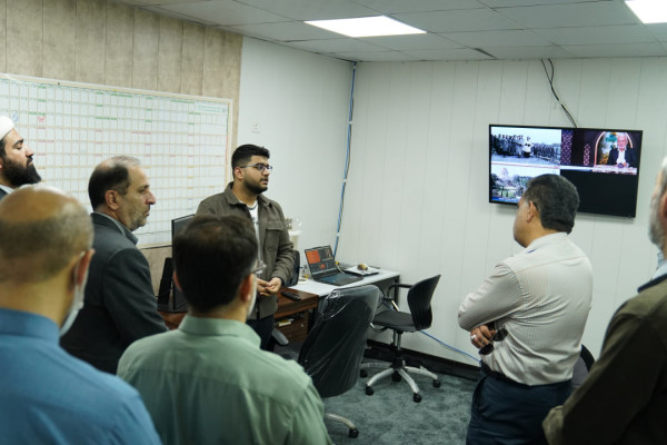 بازدید معاون اداری مالی و همکاران بخش اداری از مرکز رسانه تبلیغات اسلامی خوزستان